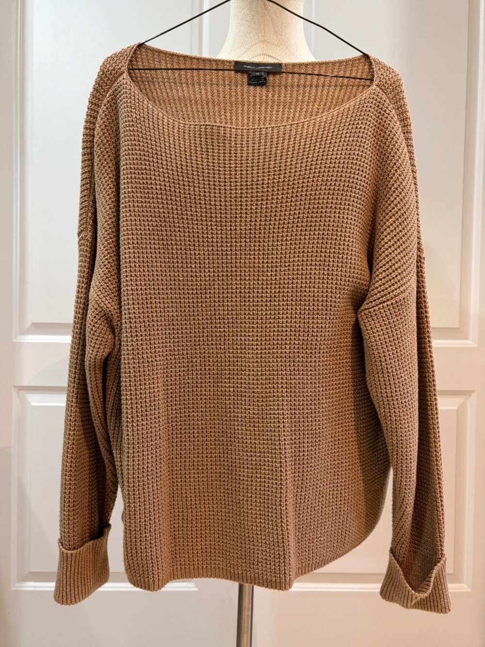 French Connection Camel Waffle Knit Sweater